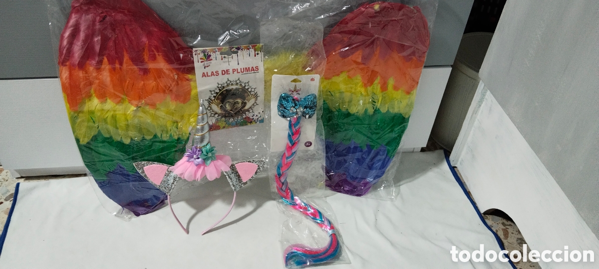 Segunda mano: Set unicornio con alas y trenza