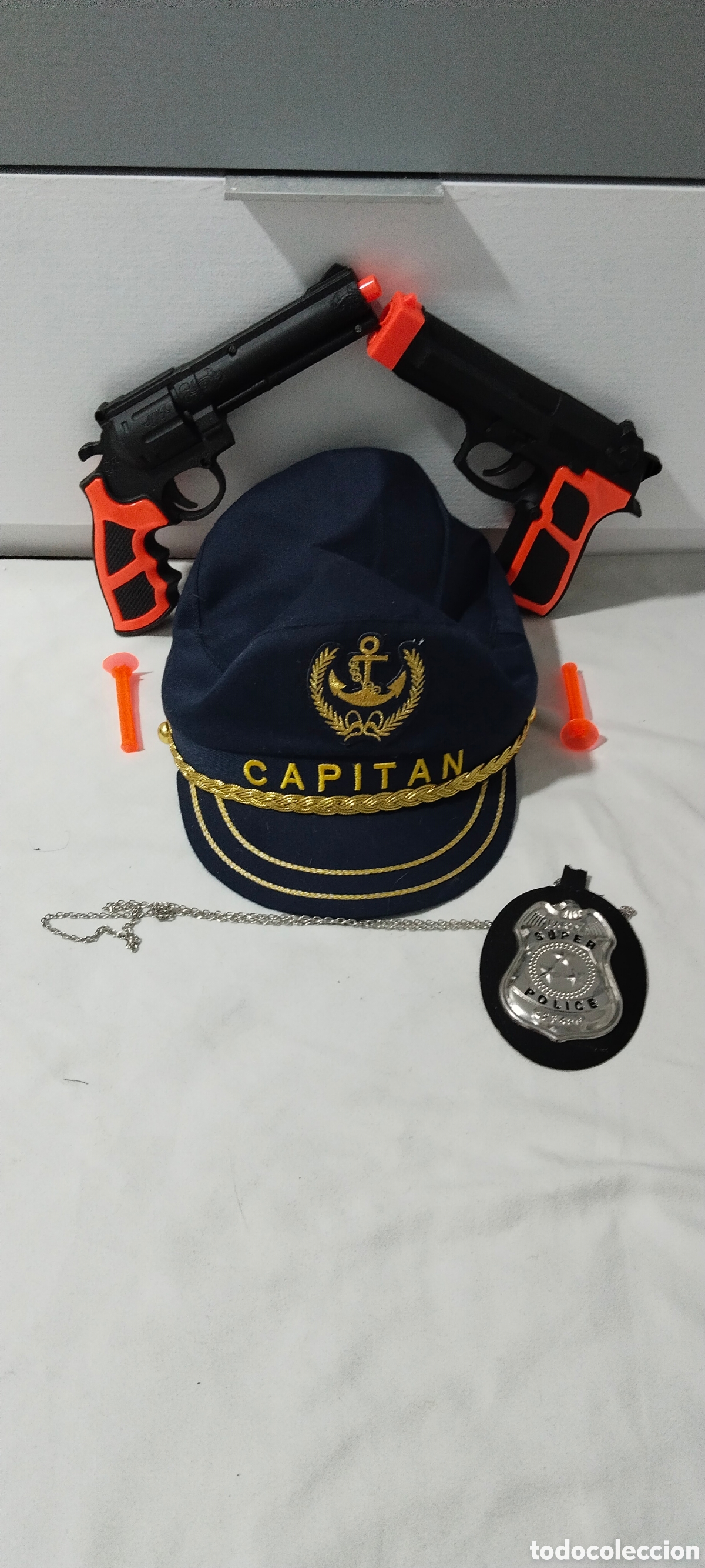 Segunda mano: Lote disfraz capit&aacute;n polic&iacute;a ni&ntilde;o