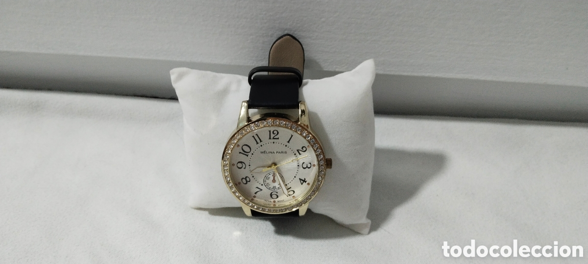 Segunda mano: Reloj M&eacute;lina Paris con pedrer&iacute;a