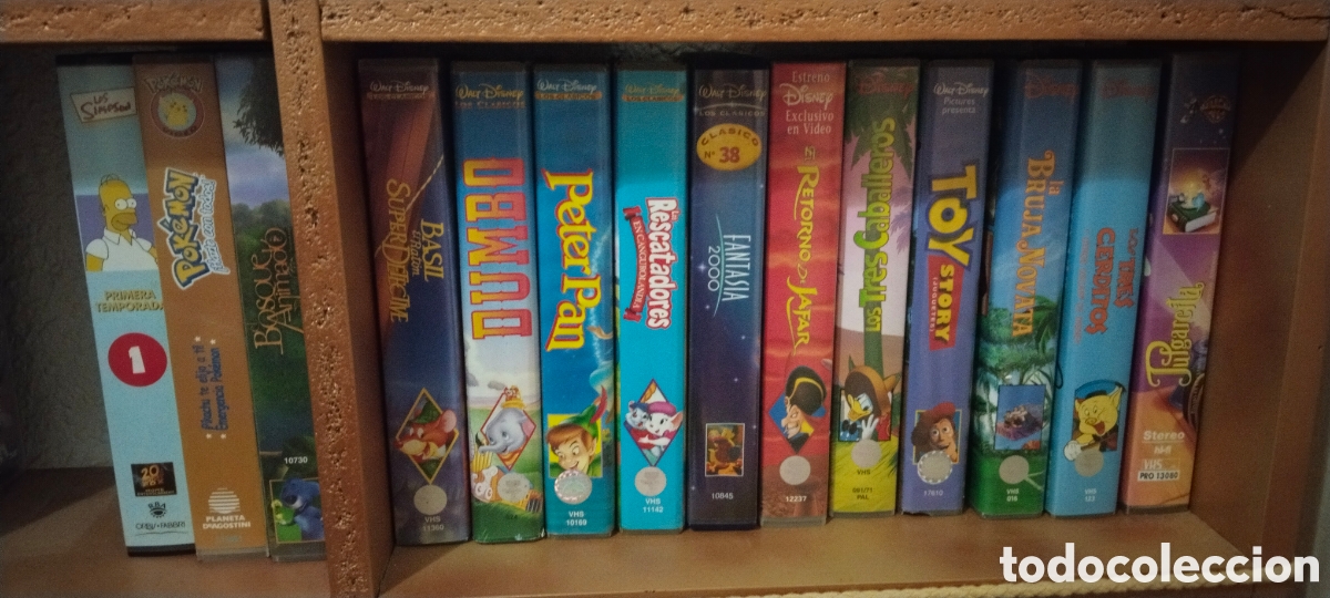 Segunda mano: Lote 20 VHS Disney y animaci&oacute;n
