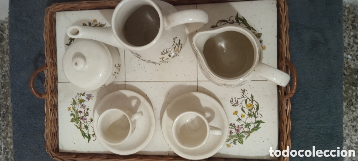 Segunda mano: Juego de caf&eacute; vintage con bandeja - Foto 2