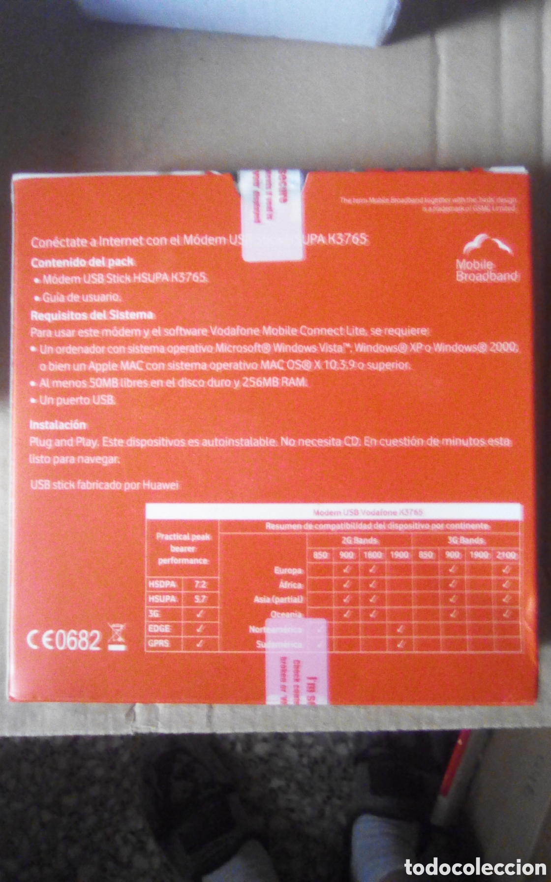 Segunda mano: M&oacute;dem USB Stick. HSUPA. K3765. Vodafone. Sin usar. - Foto 2