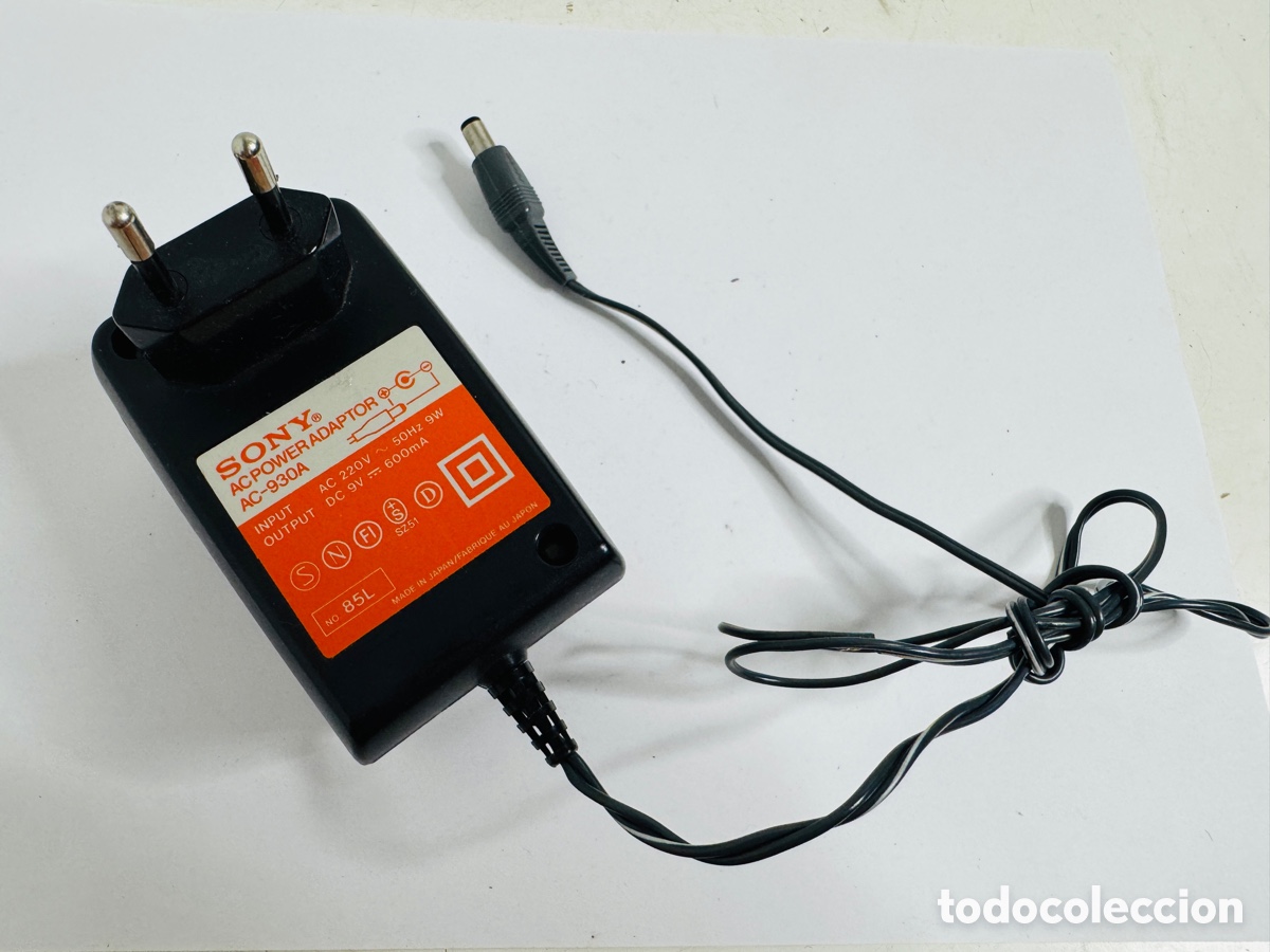 Segunda mano: SONY AC-930A AC Adaptor 9V 500mA For Discman Walkman Vintage Power Adapter