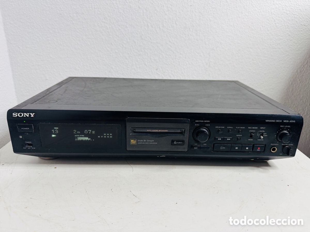 Segunda mano: Sony MDS-JE510 Minidisc Deck MD Player HiFi Separate Black Funciona Ok