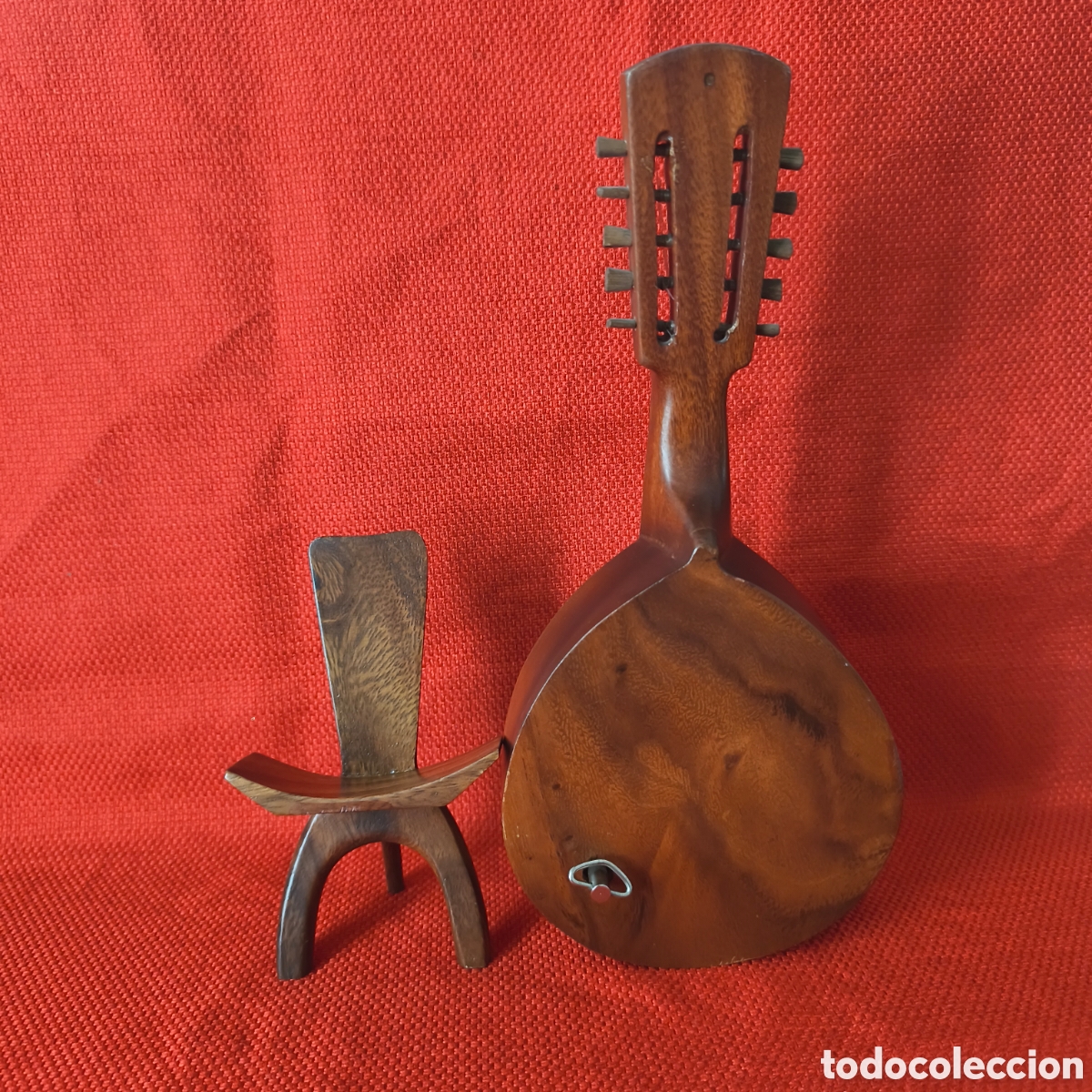 Segunda mano: Bandurria decoraci&oacute;n de madera con m&uacute;sica - Foto 4