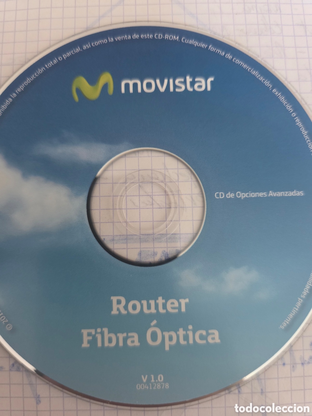 Segunda mano: VIEJO CD DE ROUTER MOVISTAR