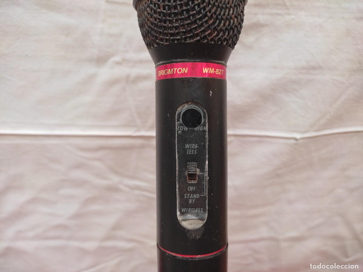 Segunda mano: antiguo microfono inhalambrico brigmton WM 827 - Foto 4