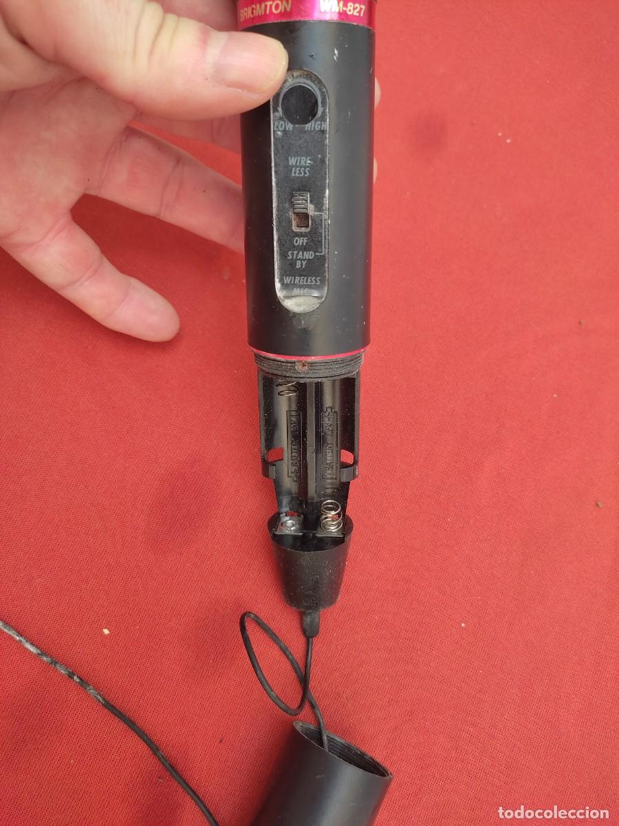 Segunda mano: antiguo microfono inhalambrico brigmton WM 827 - Foto 13
