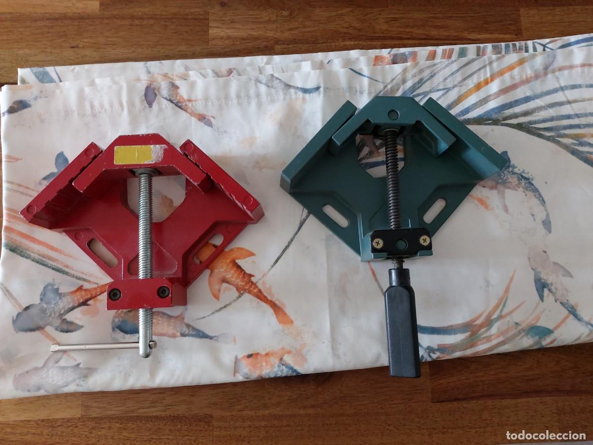Segunda mano: Juego de 2 sargentos / prensas de esquina a 90&deg; (carpinter&iacute;a y bricolaje)