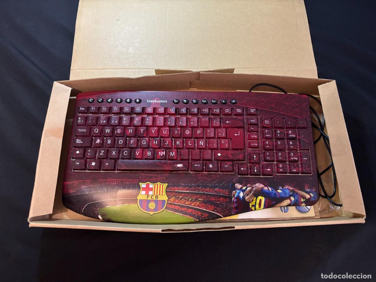 Segunda mano: Teclado FC Barcelona Greybusters Nuevo Sin Usar con Caja Original - Bar&ccedil;a FCB PS/2