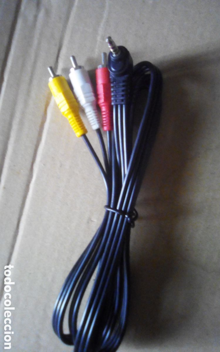 Segunda mano: Cables para PlayStation. Imagen y sonido. RCA - Jack. - Foto 1
