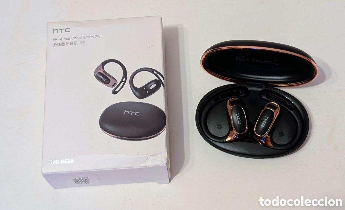 Segunda mano: Auriculares inal&aacute;mbricos HTC NE35. Auriculares Traductor
