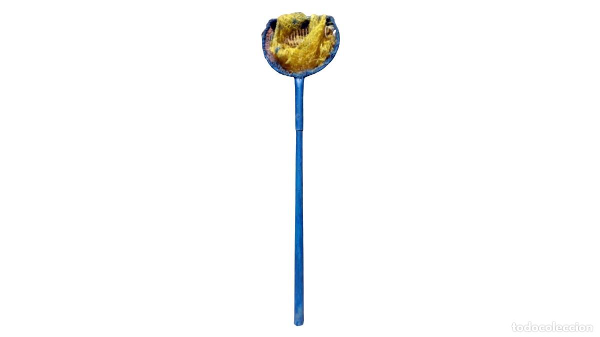 Seconda Mano: Recogedor de Fruta de Hierro Azul con Mango de Madera