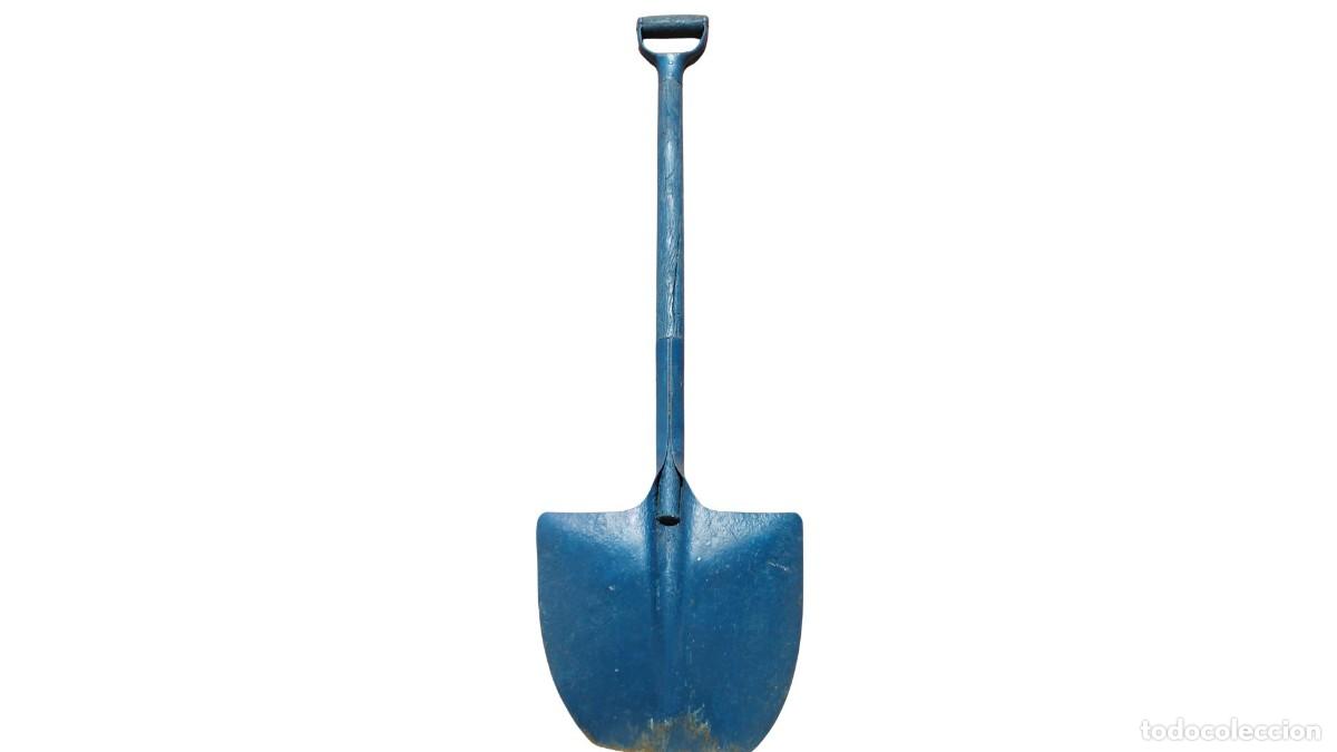 Seconda Mano: Pala de Hierro Azul con Mango de Madera