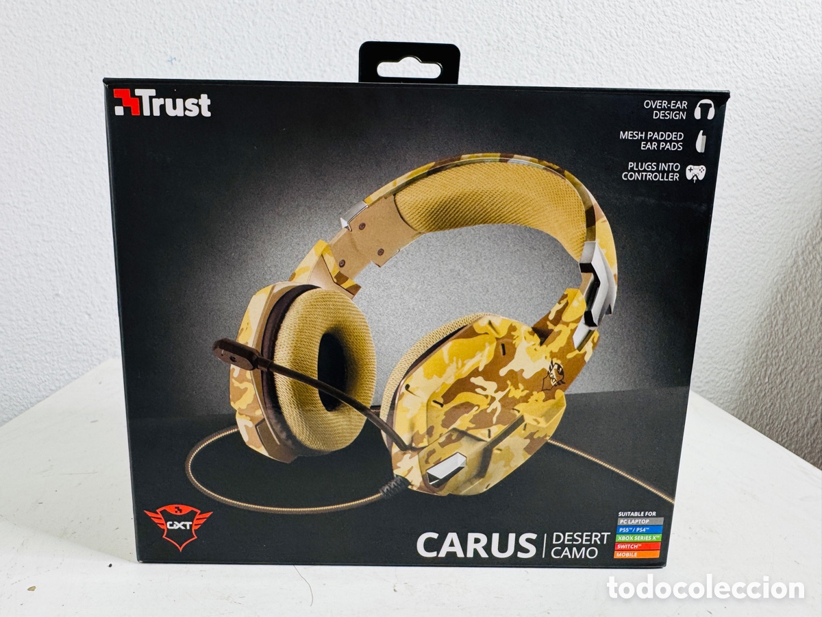 Segunda mano: Trust GXT 322D Carus Desert Camo Gaming Headset PC PS4 Xbox Switch - Foto 1