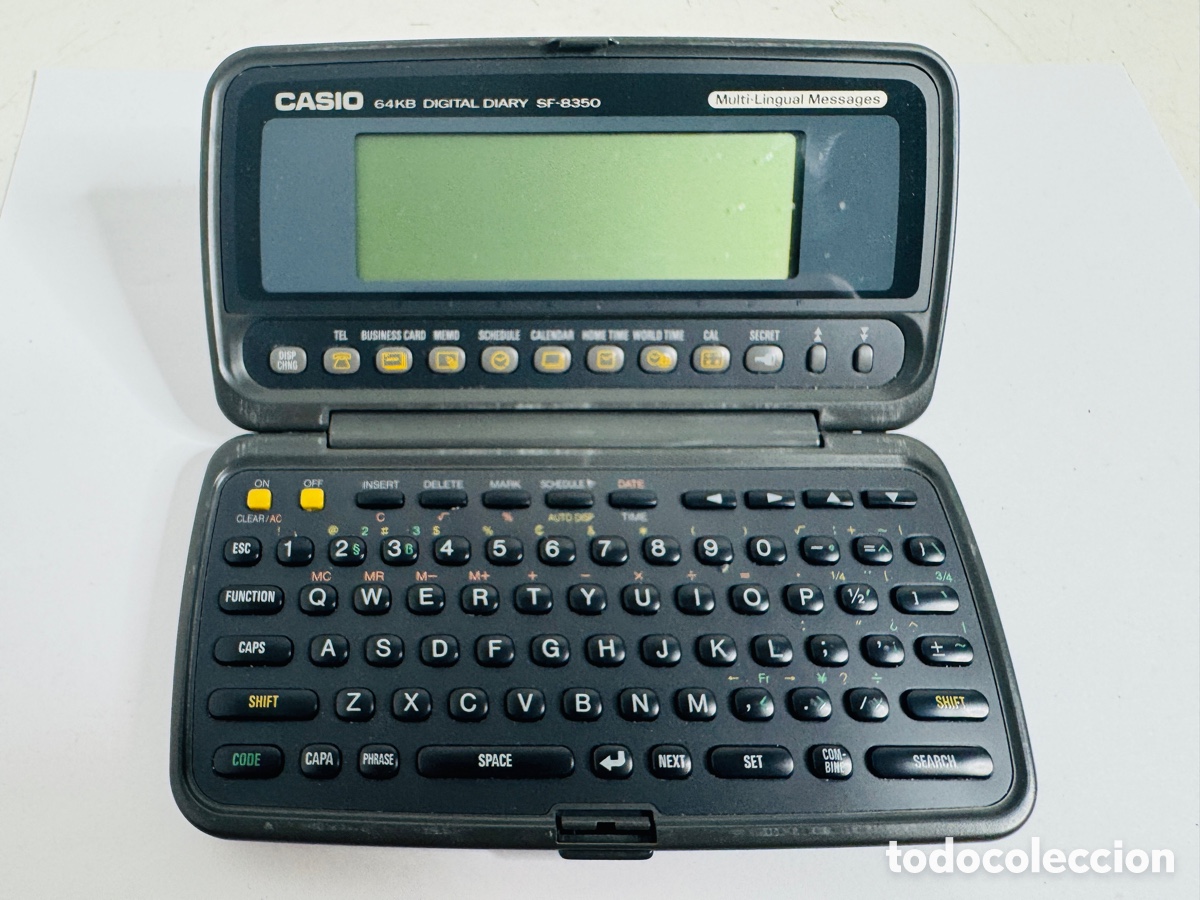 Segunda mano: Vintage Casio 64kb Digital Diary SF-8350R Multi Langual Messages