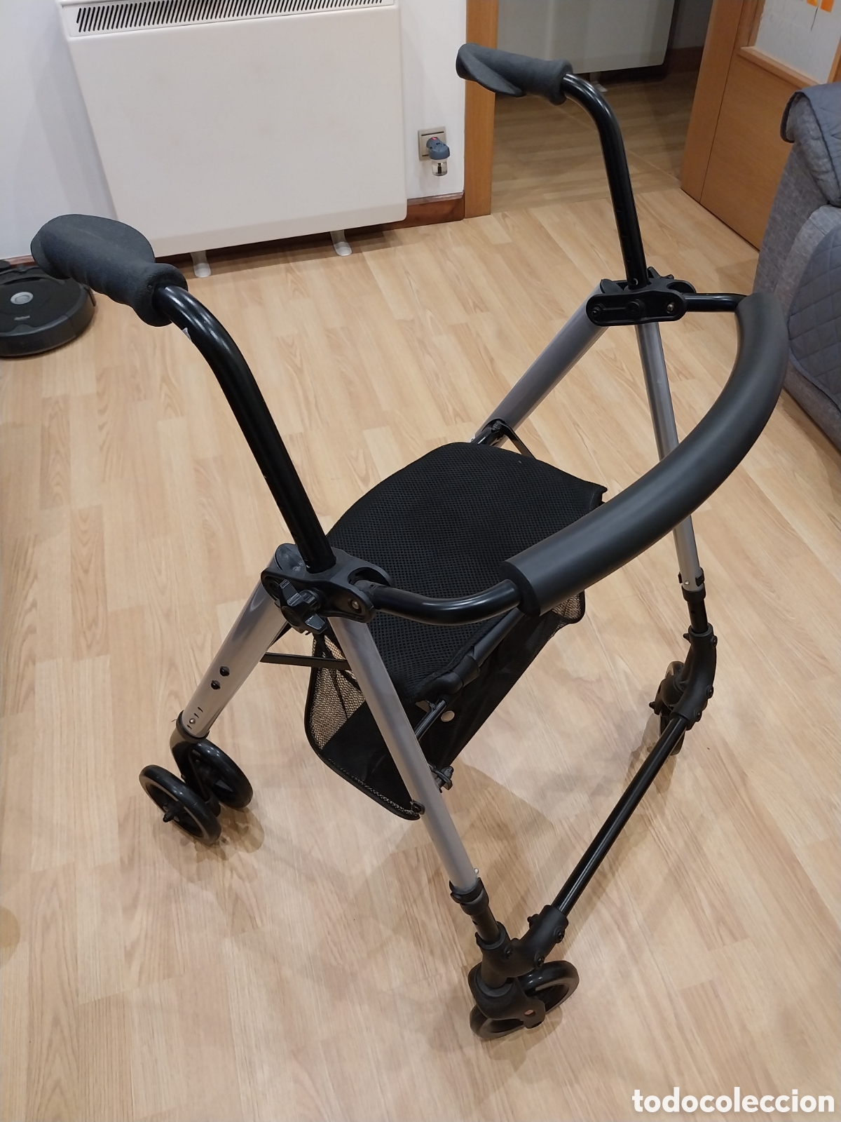 Segunda mano: 2221A ROLLATOR ALUM. FRENOS PRESION ESTILO (Gris)