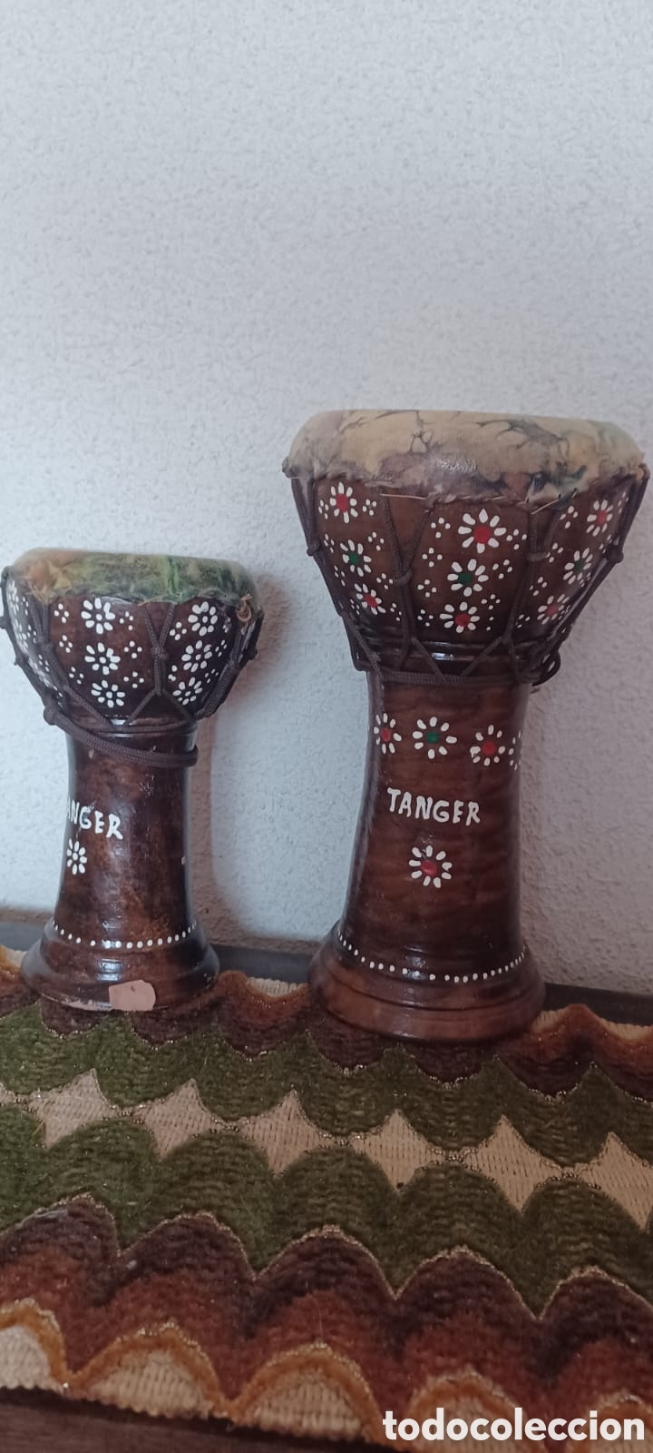 Segunda mano: PAREJA DE TAMBORES AFRICANOS