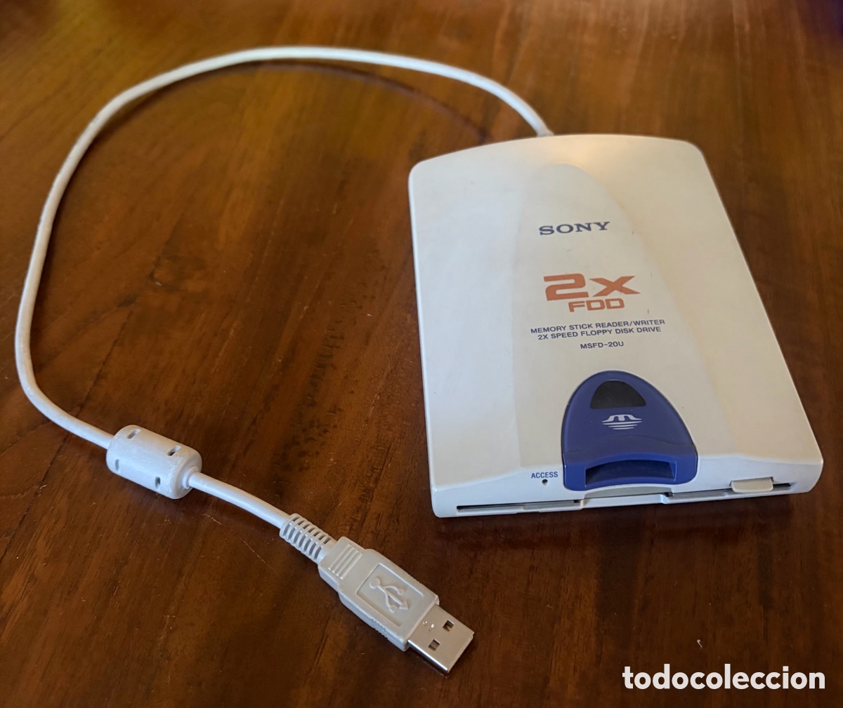 Segunda mano: USB floppy disk drive with memory stick slot, Sony. memory stick reader. MSFD-200. Nuevo - Foto 2