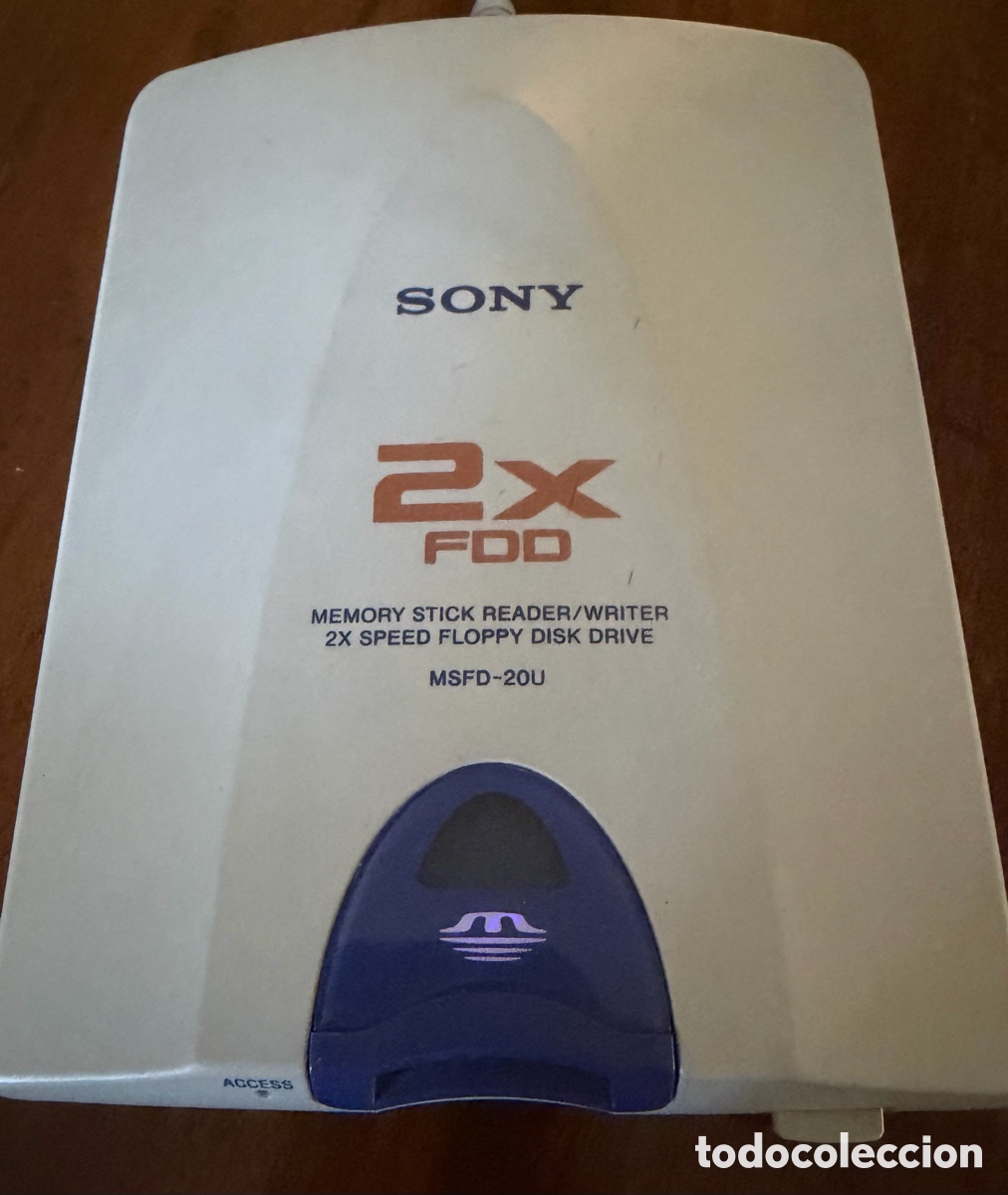 Segunda mano: USB floppy disk drive with memory stick slot, Sony. memory stick reader. MSFD-200