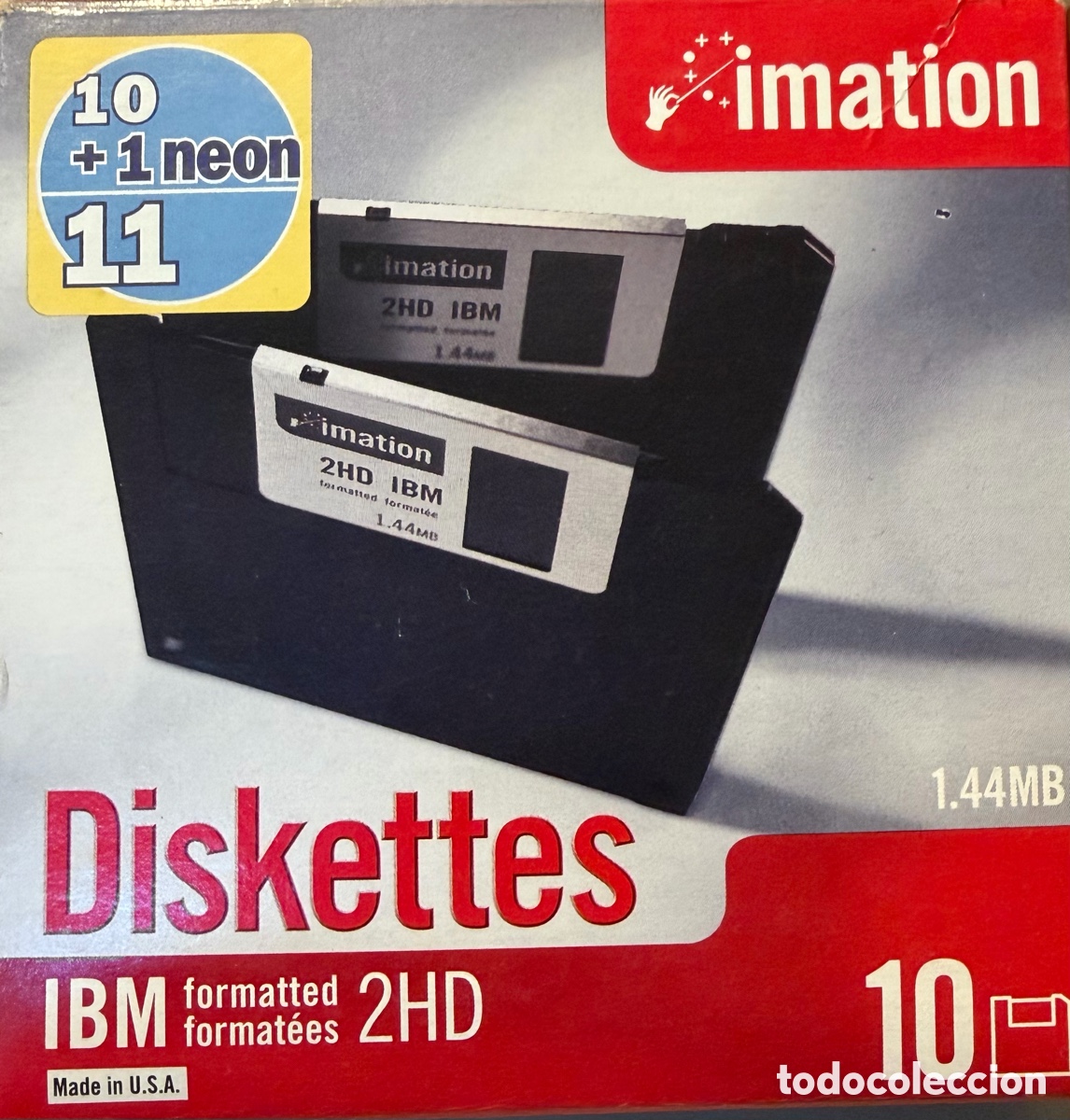 Segunda mano: Lote de 20 diskettes. IBM formatted 2HD. Nuevos, sin uso. Caja original