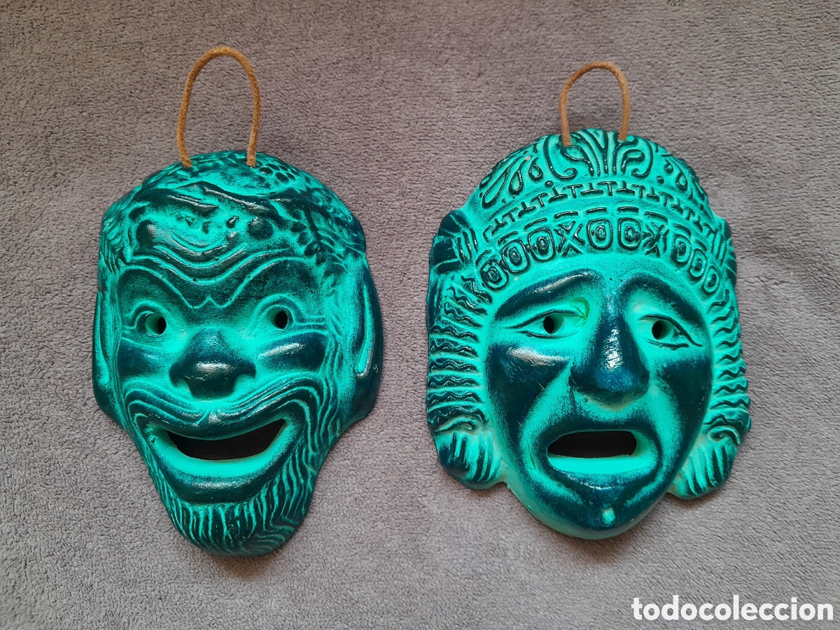 Segunda mano: M&aacute;scaras Decorativas Tragedia y Comedia.