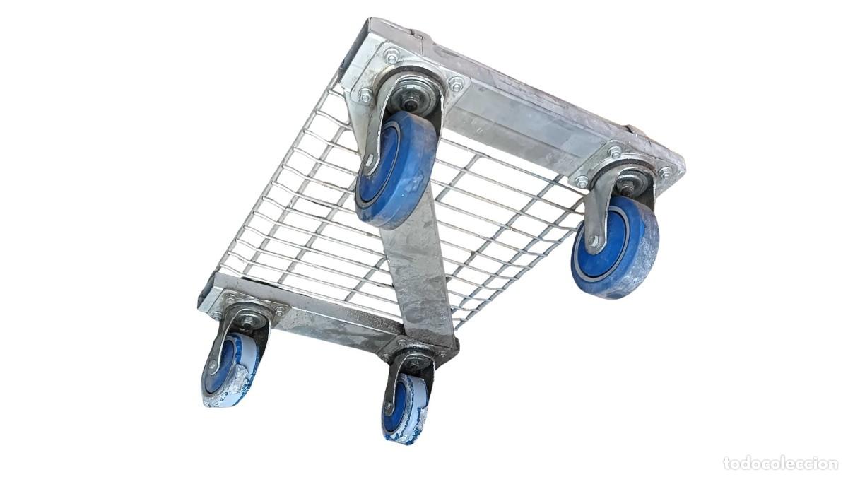 Second-Hand: Plataforma con ruedas galvanizada &mdash; Base rodante industrial 60x40cm