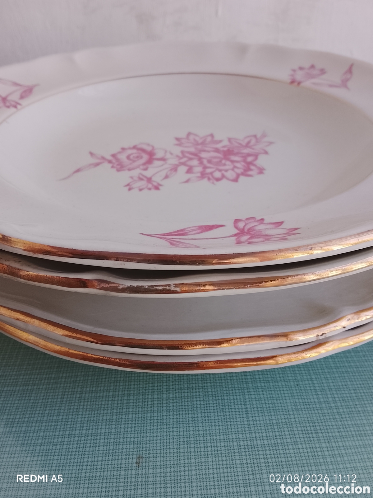 Segunda mano: Juego de dos platos hondos y dos planos de pikman, cartuja de Sevilla.