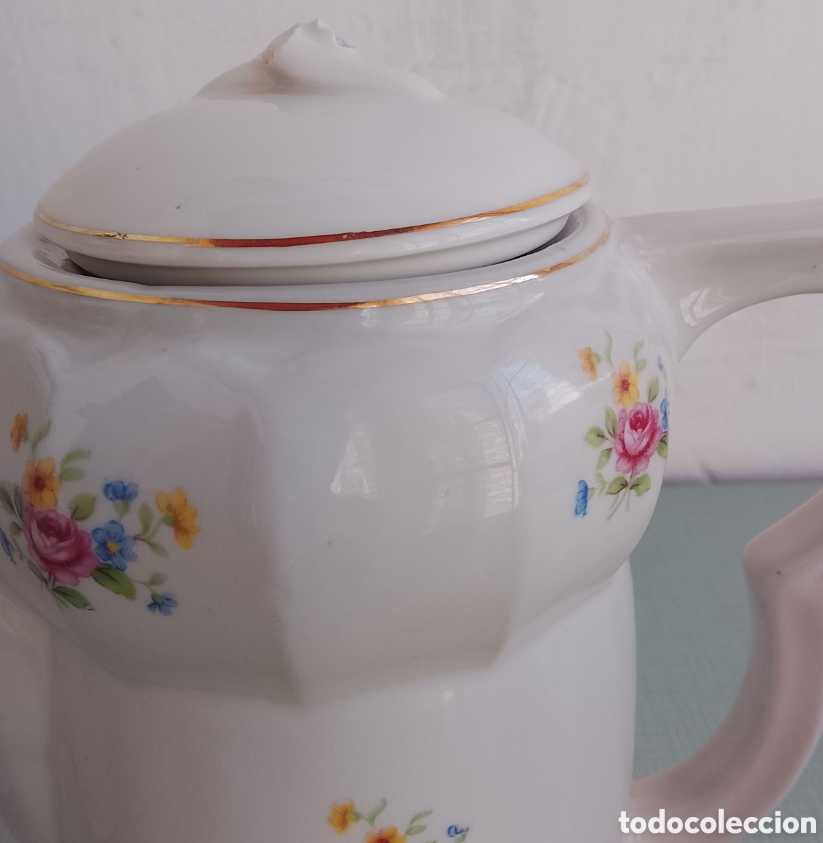 Segunda mano: Antiguas cafetera y lechera vintage. - Foto 2