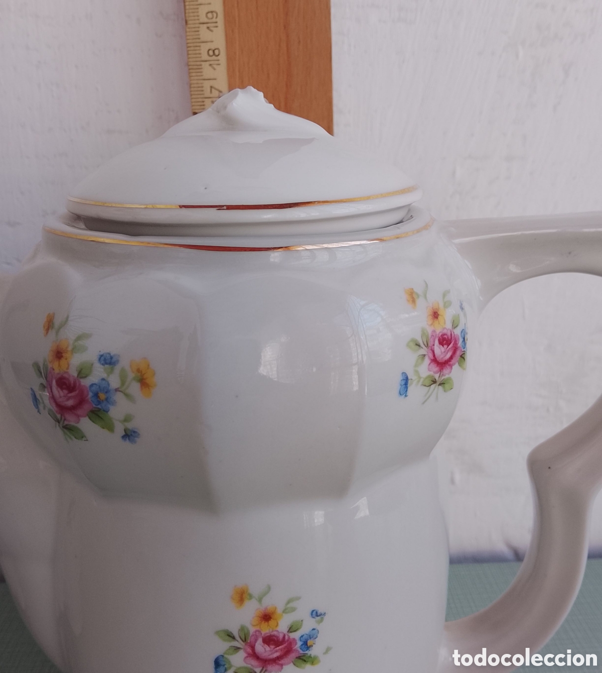 Segunda mano: Antiguas cafetera y lechera vintage. - Foto 5