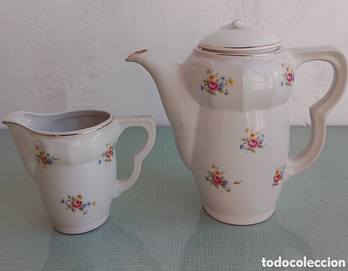 Second-Hand: Cafetera y lechera vintage.