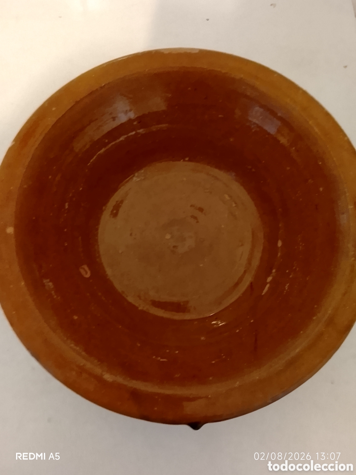 Segunda mano: Lebrillo o antiguo barre&ntilde;o de barro, a&ntilde;os 40-50.