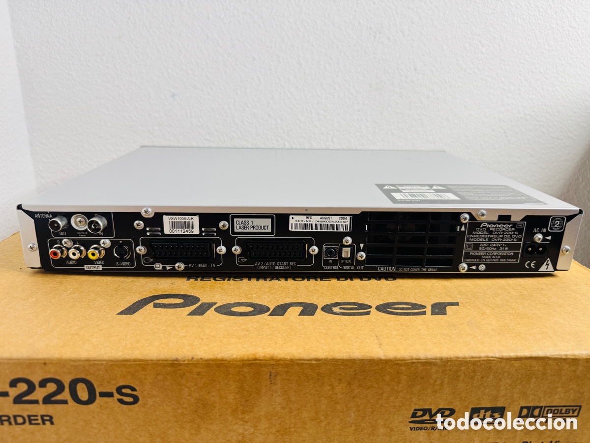 Segunda mano: Pioneer DVR-220-S DVD Recorder Silver - Foto 9
