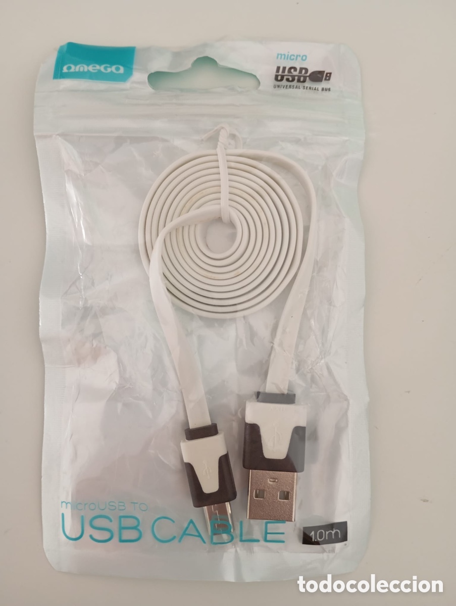 Segunda mano: Cable micro USB a USB (nuevo)