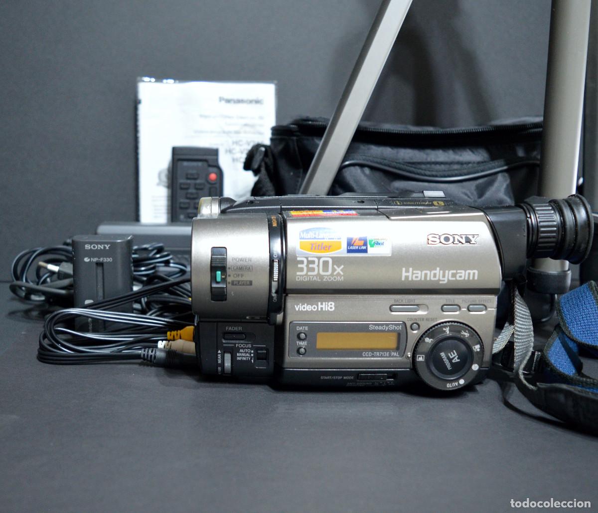 Segunda mano: VIDEOC&Aacute;MARA SONY HANDYCAM Hi8 CCD-TR713E PAL CON EXTRAS Y ACCESORIOS ORIGINALES