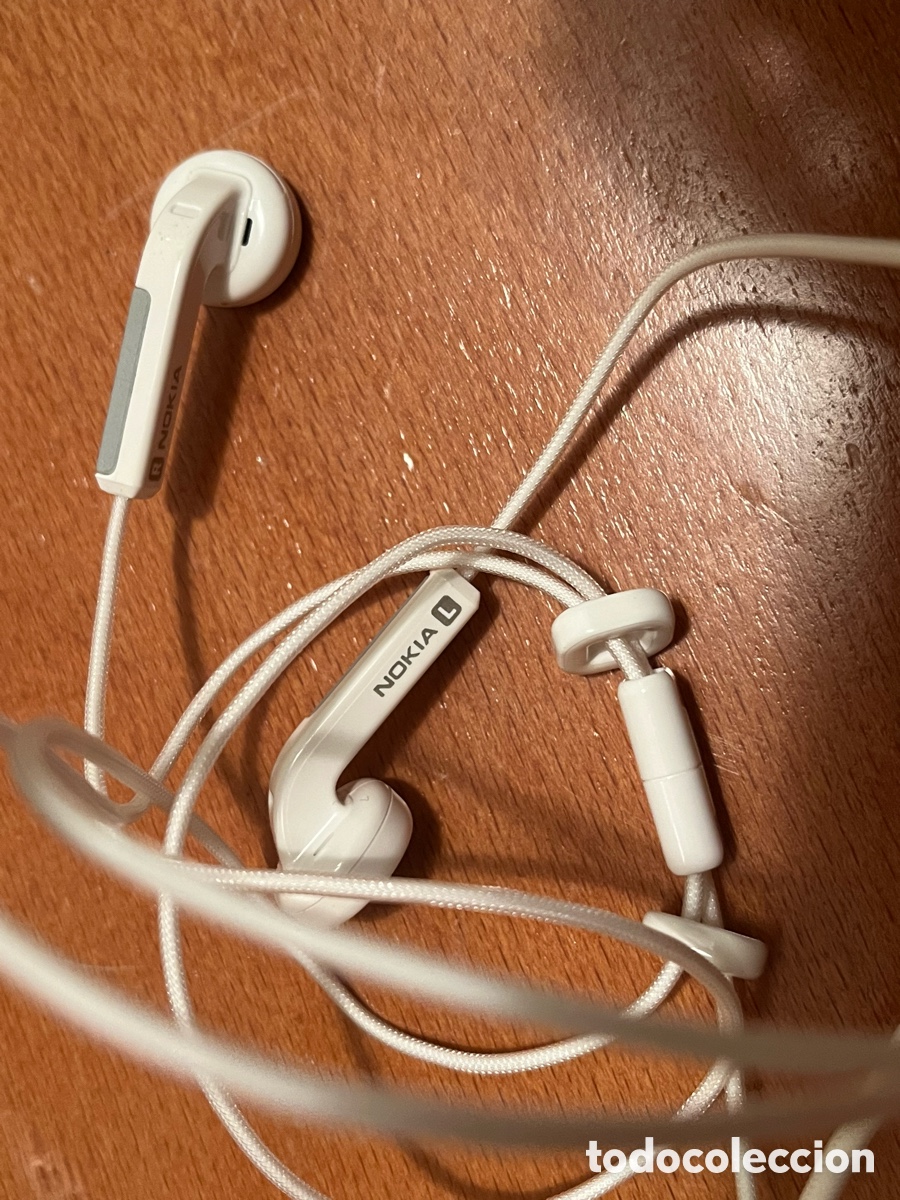 Segunda mano: Auriculares NOKIA Type HS-3 con manos libres - micr&oacute;fono. Sin uso. Color blanco - Foto 3