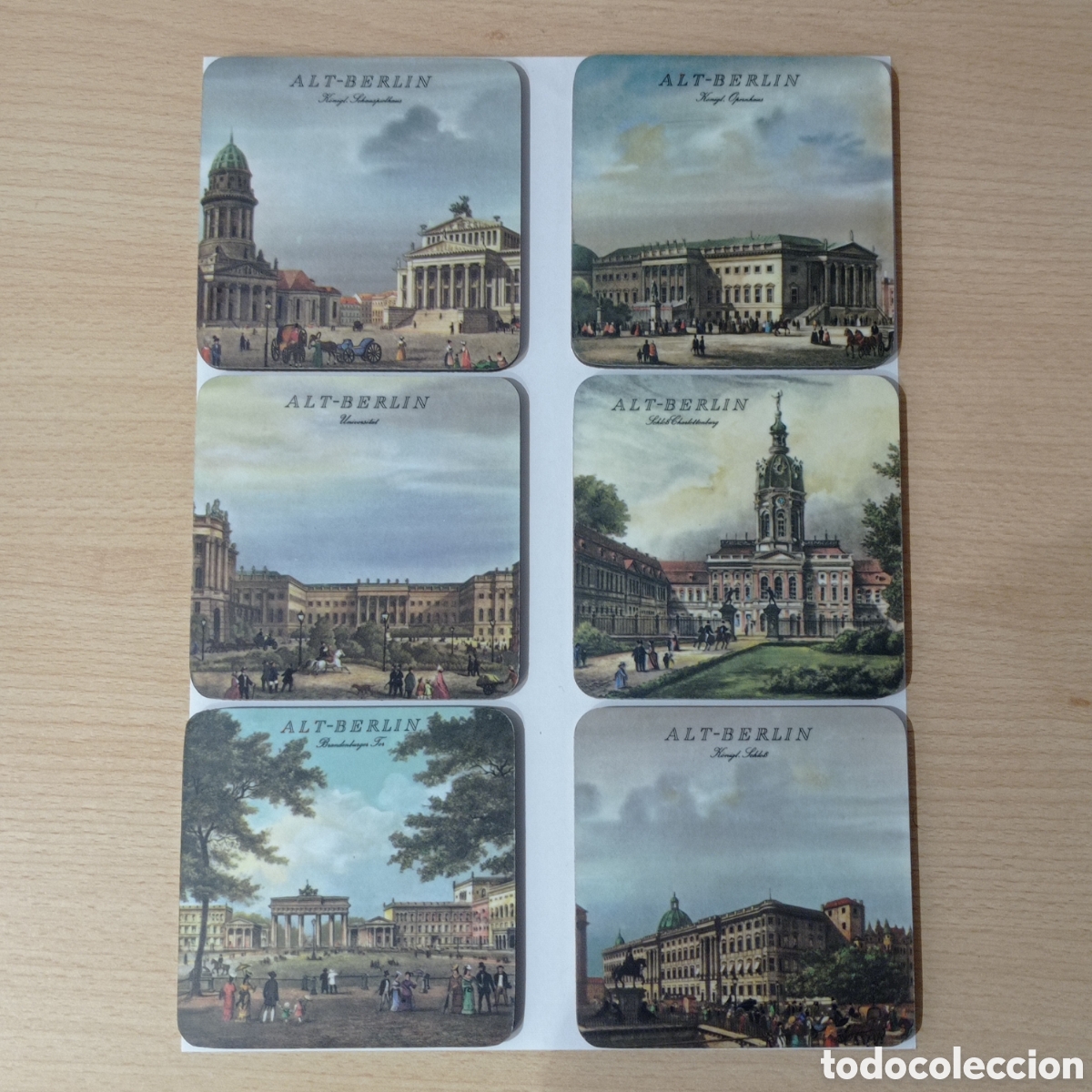 Segunda mano: ESTUCHE 6 POSAVASOS, ALT BERLIN. (SCHUBERTH W.GERMANY) - Foto 2