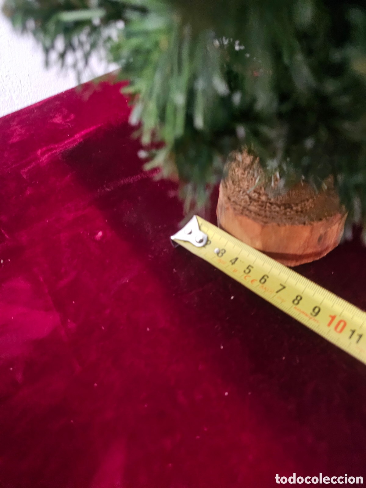 Segunda mano: &Aacute;rbol de Navidad peque&ntilde;o con base de madera 1990s 2000s - Foto 4