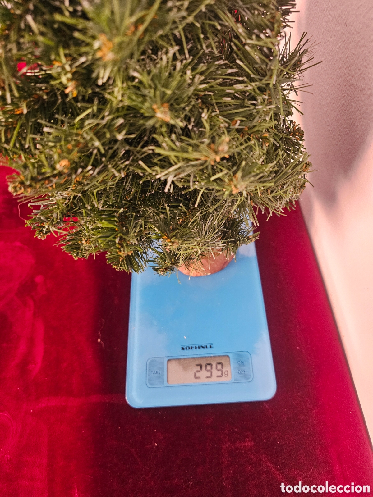 Segunda mano: &Aacute;rbol de Navidad peque&ntilde;o con base de madera 1990s 2000s - Foto 5