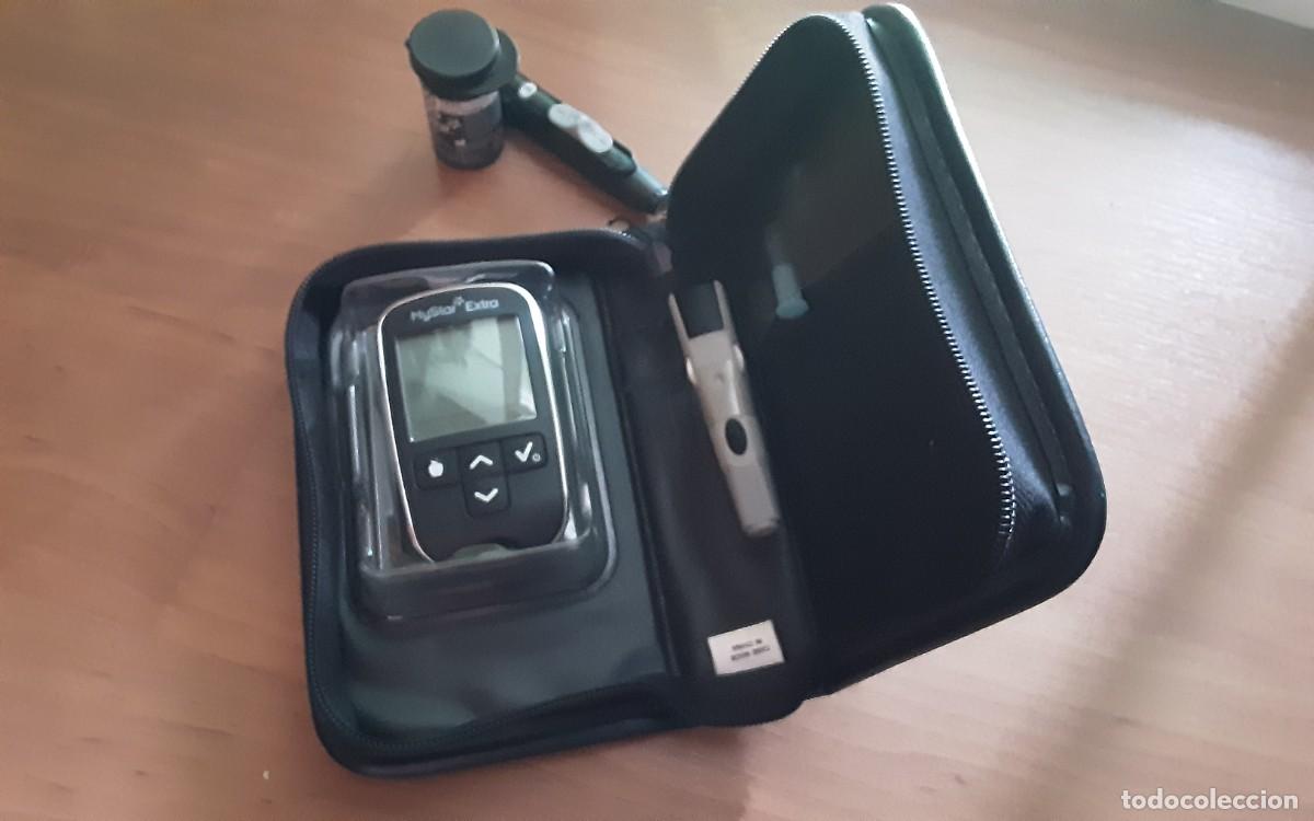 Segunda mano: Gluc&oacute;metro. Medidor de glucosa MyStar Extra con funda y accesorios