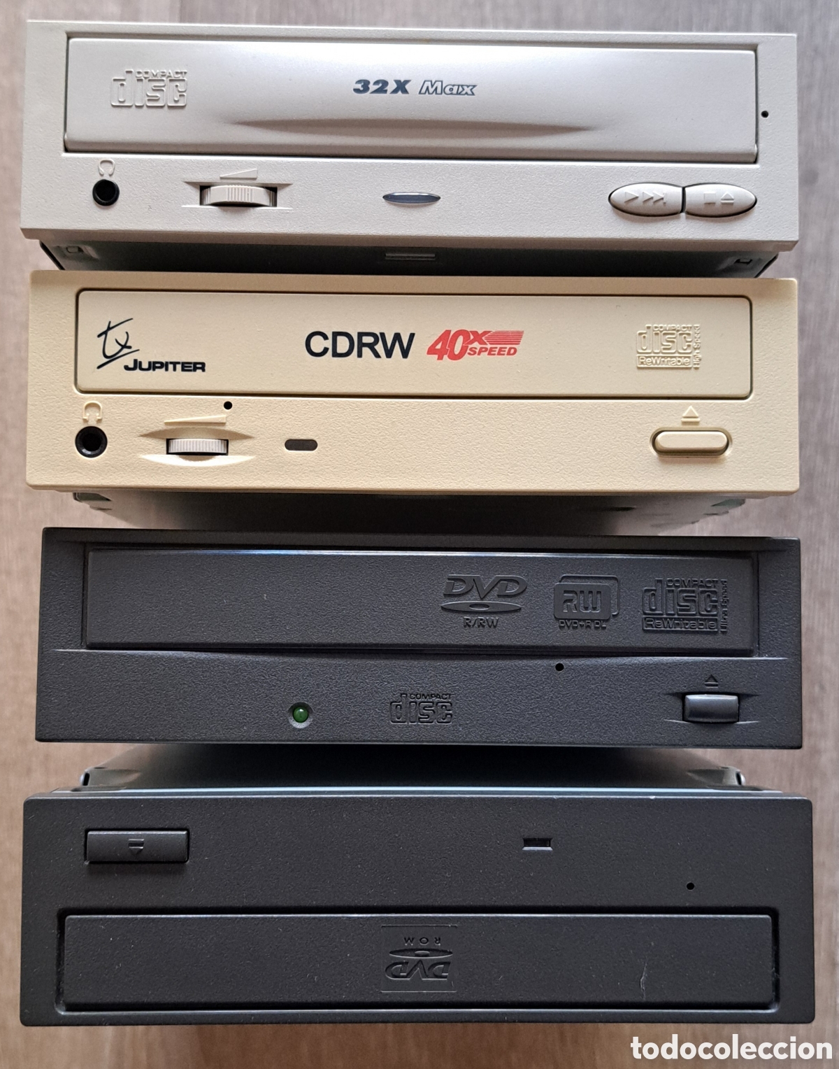 Segunda mano: Lote 4 unidades &oacute;pticas para PC vintage (Lectores / Grabadoras CD y DVD) - Retro PC
