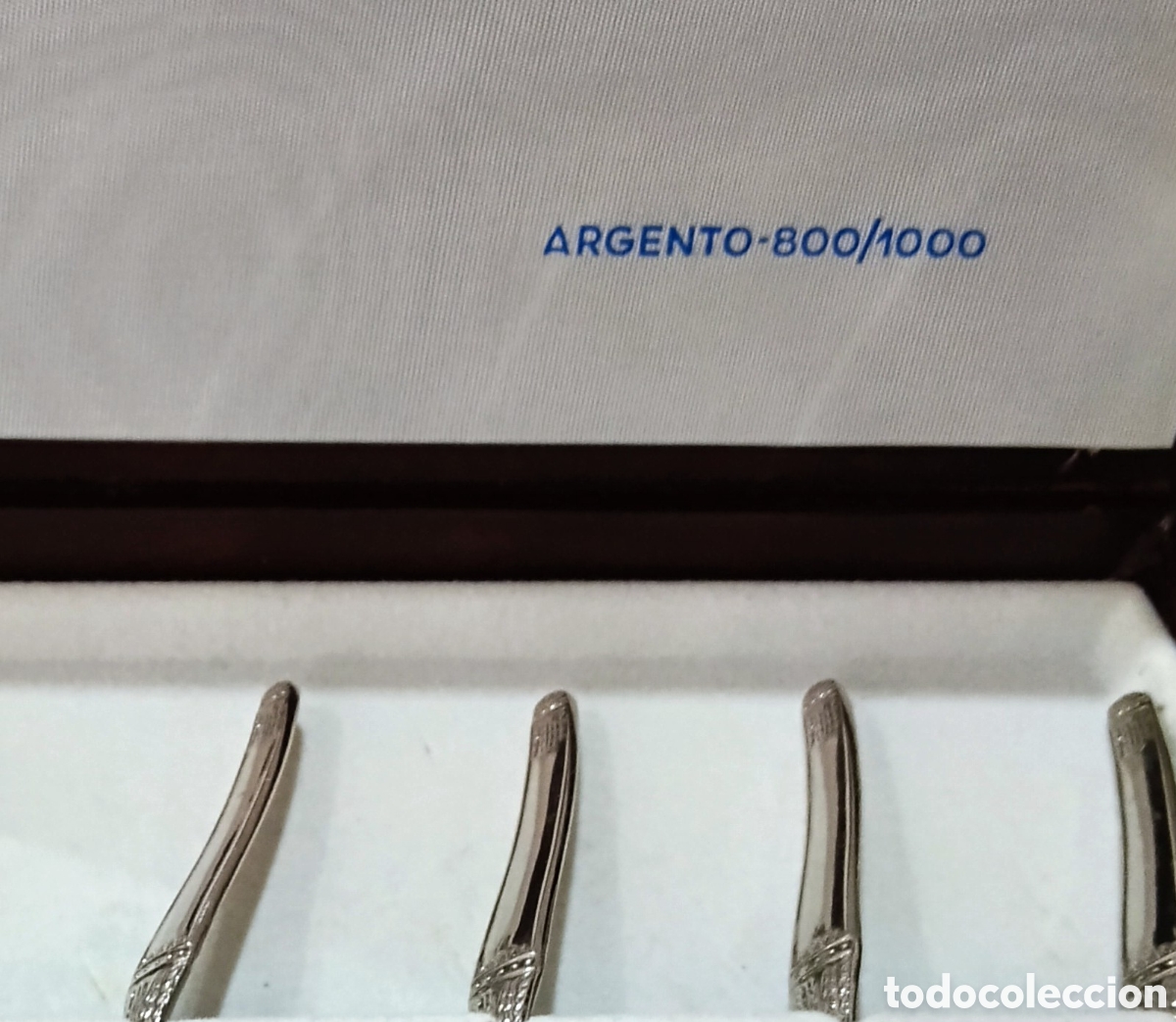 Segunda mano: Cucharas de Postre en Plata Punzonada. Peso 85 gr. - Foto 4