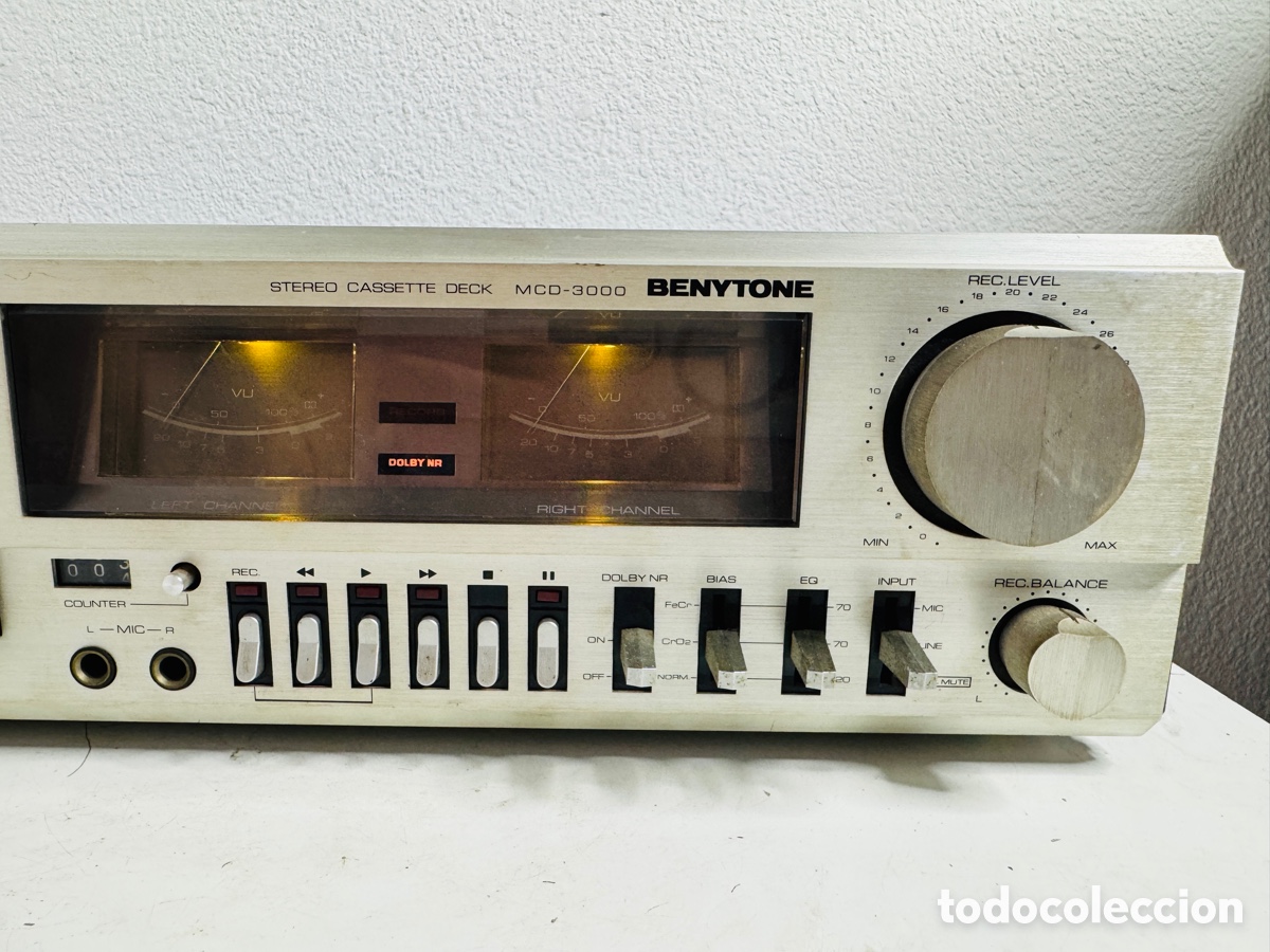 Segunda mano: Benytone MCD-3000 Cassette Deck Hifi Vintage Para Reparaci&oacute;n No Funciona - Foto 4