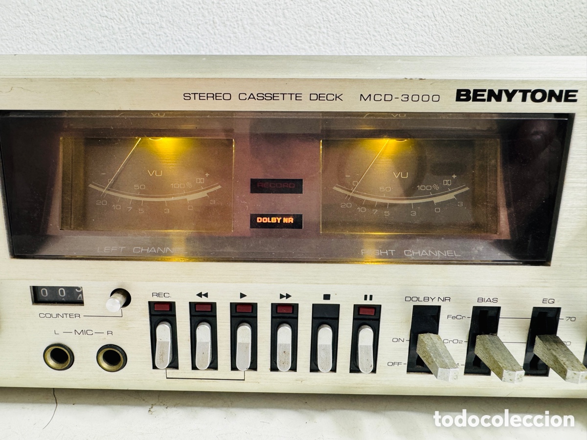 Segunda mano: Benytone MCD-3000 Cassette Deck Hifi Vintage Para Reparaci&oacute;n No Funciona - Foto 5