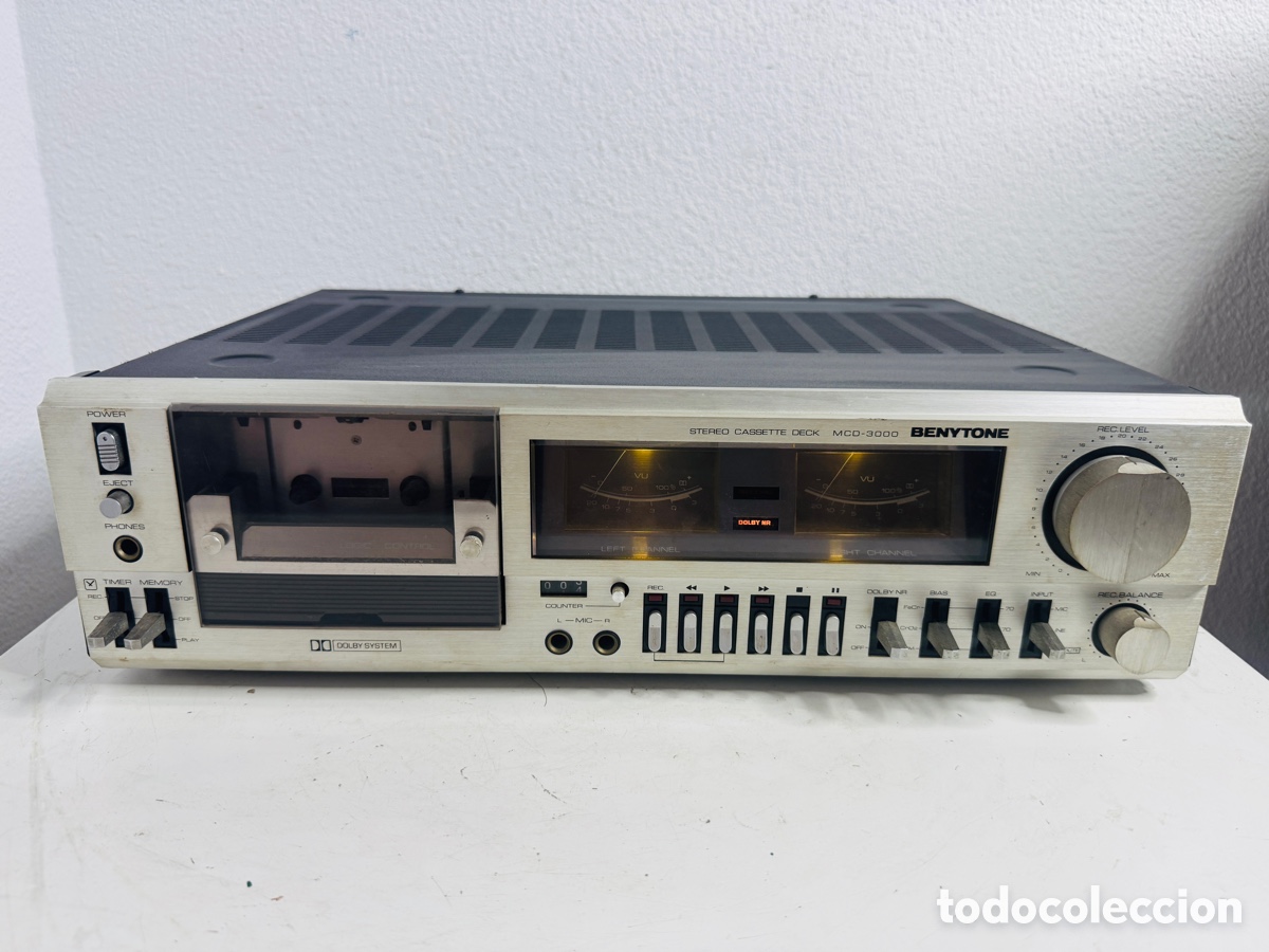 Segunda mano: Benytone MCD-3000 Cassette Deck Hifi Vintage Para Reparaci&oacute;n No Funciona