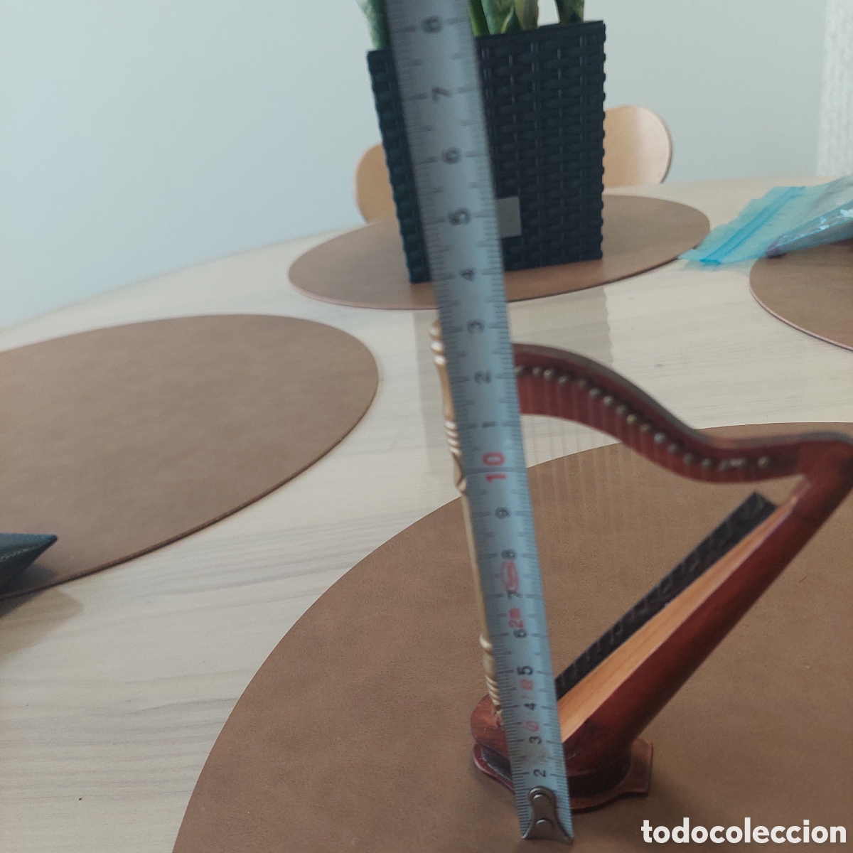 Segunda mano: Arpa de madera miniatura. - Foto 7