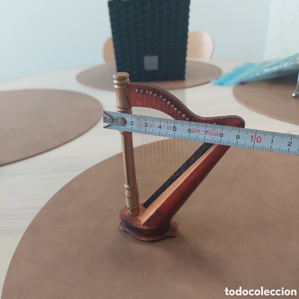 Segunda mano: Arpa de madera miniatura. - Foto 8