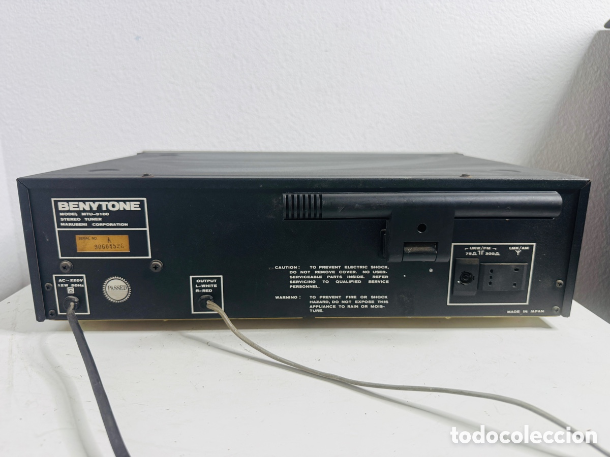 Segunda mano: Benytone MTU-3100 Stereo Tuner No Funciona Para Reparar - Foto 5