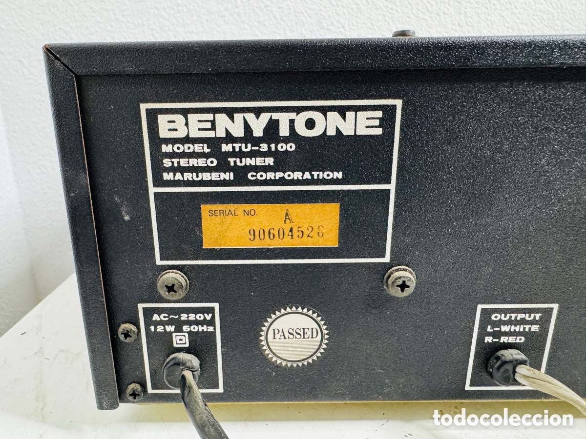 Segunda mano: Benytone MTU-3100 Stereo Tuner No Funciona Para Reparar - Foto 6