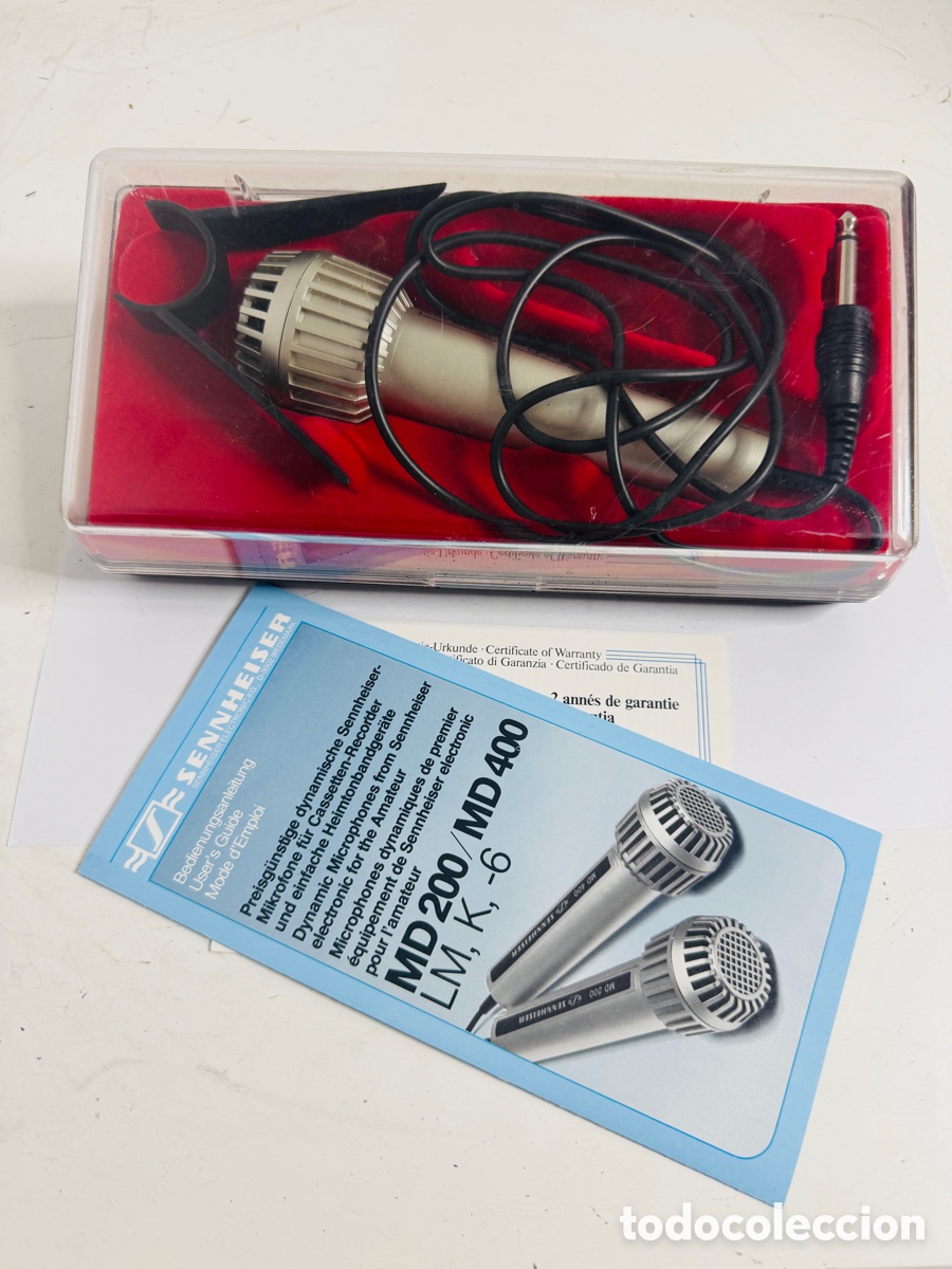 Segunda mano: Sennheiser MD 200 Dynamic Microphone 1970s.
